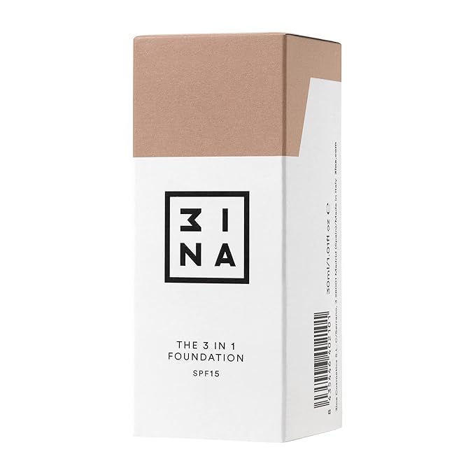 3INA The 3-In-1 Foundation 203 - Vegan Formula - Combination Of Primer, Concealer And Foundation - Medium Coverage - Natural Finish - Perfect For Covering Lines And Blemishes - Long Lasting - 1.01 Oz-Velvo Beauty