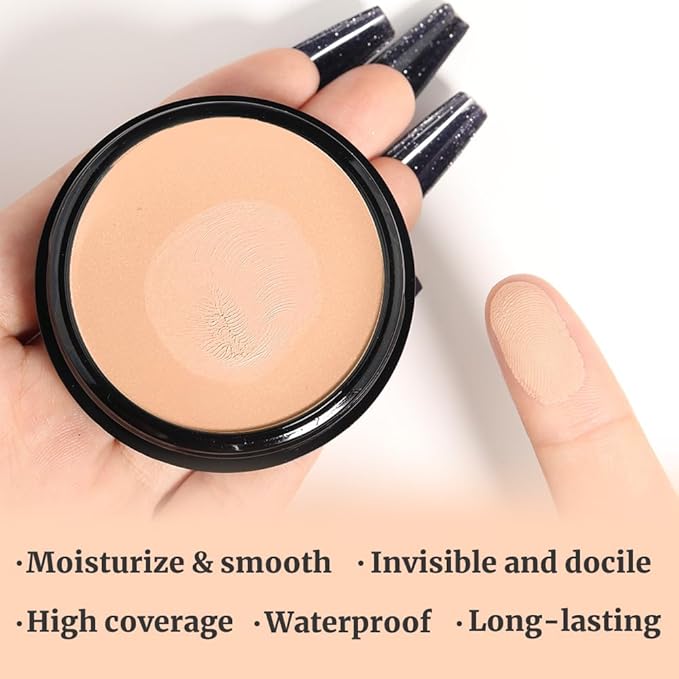 Kaely Color Correcting Concealer,Cream Pot Concealer Full Coverage,under Eye Concealer Palette for Conceals Dark Circles,Waterproof Foundation Face Makeup,05 Beige-Velvo Beauty