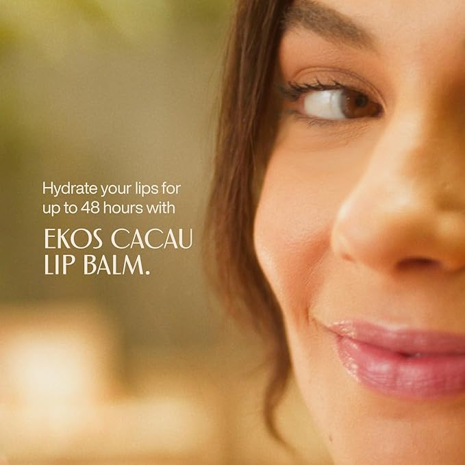 natura Ekos Cacau Lip Balm - Hydrated & Restored Lips - 48h Long-last Effect - Protects From External Aggressors - Vegan - Brazilian Beauty Secrets - Self Care - 0.12 oz (3.5g)-Velvo Beauty