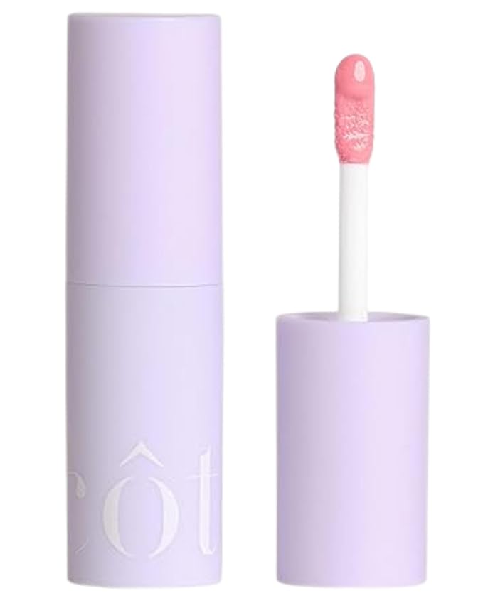 Côte Beauty The Necessity Peptide Lip Shine in Lyla - Plumping Coral Lip Gloss with Hyaluronic Acid, Shea Butter & Jojoba Oil - Non-Sticky, Long-Lasting Hydrating Formula-Velvo Beauty