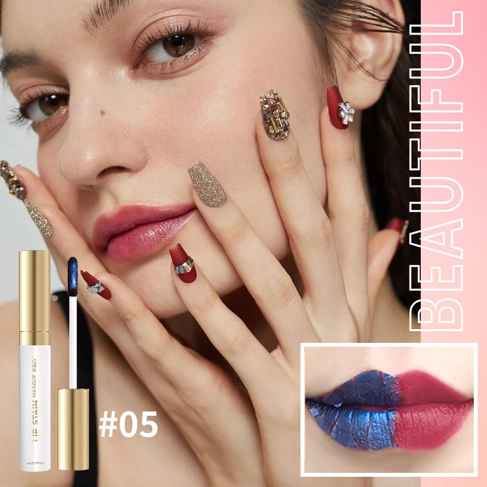 Lip Stain - Wipe-Off & Peel Off Lip Color | Waterproof, Long Lasting, Transfer-Resistant, Smudge-Proof Lip Tint | Easy Wipe Finish, High Pigment | All-Day Vibrant Kiss-Proof Lip Stain,Soft Rosy Brown-Velvo Beauty