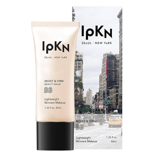 IPKN Moist & Firm BB Cream - Ultra-Hydrating Daily BB Cream with or without SPF40 - Lightweight, Non-Greasy Face Base with Antioxidants for Smooth, Radiant Skin-Velvo Beauty