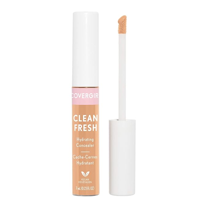 COVERGIRL Clean Fresh Hydrating Concealer, Light, 0.23 Fl Oz-Velvo Beauty