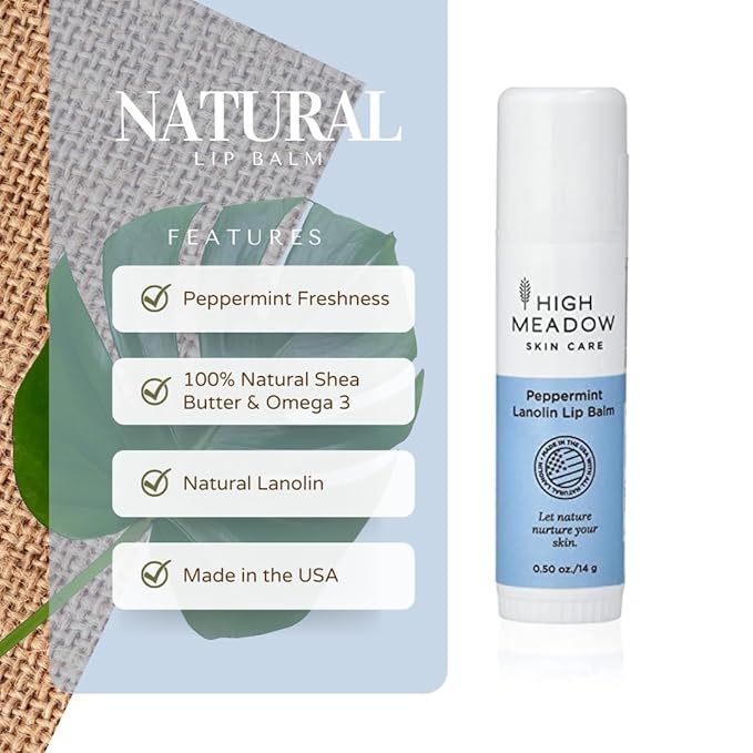 Lanolin Lip Balm Stick - Natural Unisex Lip Care With Shea Butter - Hydrates, Moisturizes, and Protects Lips, Great for Cold Sores and Fever Blisters - Long-Lasting Clear Lip Hydration.-Velvo Beauty