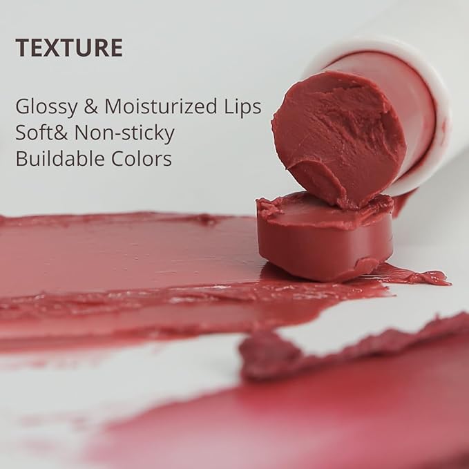 All Day Essential Tinted Lip Balm 05 Berry Fig | Natural Gloss Balm, Moisturizing Lip Care, Deep Nourishing Plant-Based Chapstick, Lasting Hydration Lip Butter for Dry Cracked Chapped Lips-Velvo Beauty