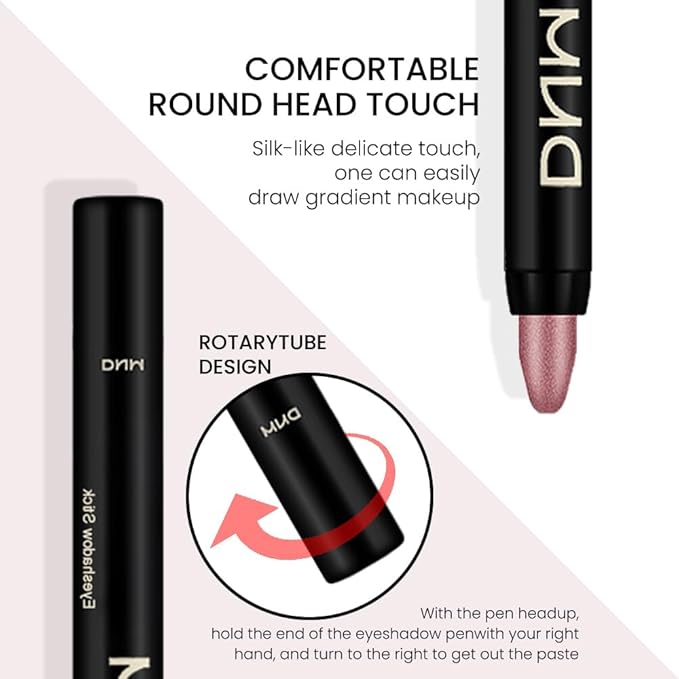 Kaely 8Pcs Cream Eyeshadow Stick Set, Sand Orchid Rose Desert Ginger Caramel Midnight Blue Blue, Matte Shimmer Eyeliner Pencil Eye Shadow Sticks Palette Makeup for Older Women, sombras para ojos 04-Velvo Beauty