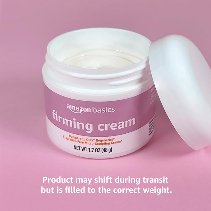 Amazon Basics Firming Cream, Fragrance Free, 1.7 Ounces, 1-Pack-Velvo Beauty