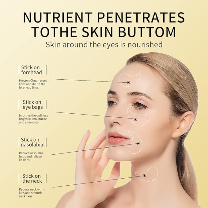 Under Eye Patches - 60PCS Eye Masks for Eye Care, 24K Gold Eye Patches for Puffy Eyes & Dark Circles Treatments, Reduce Under Eye Puffiness & Smooth Wrinkles (Gold)-Velvo Beauty