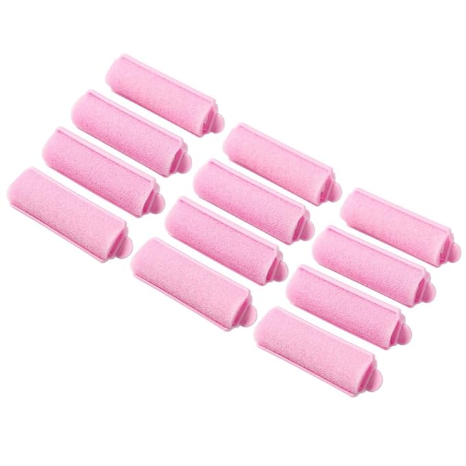 12Pcs Foam Sponge Hair Rollers, Blue Hair Curlers Bouncy Curls Style Tools Accessories-Velvo Beauty