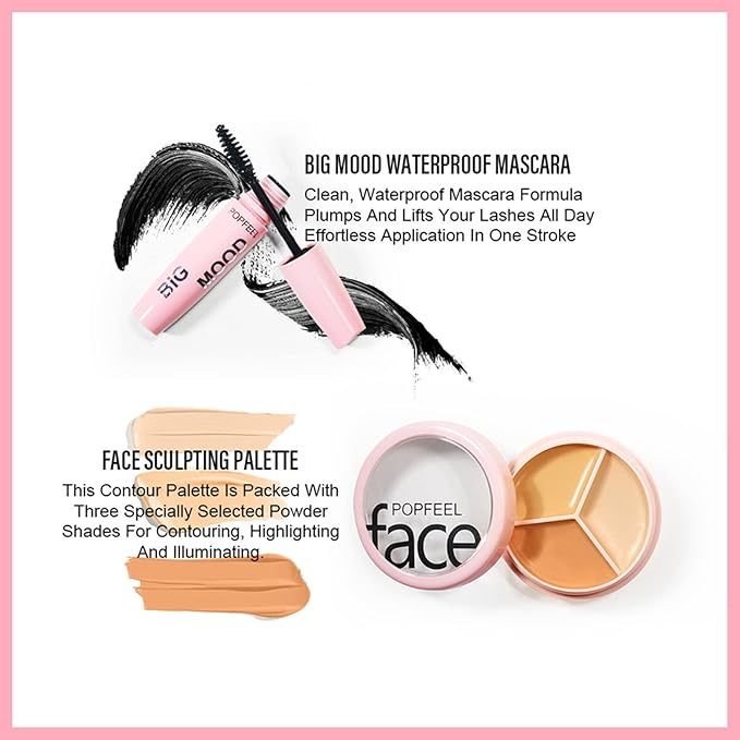 All in One Kit Makeup Kit - Civlann Professional Makeup Kit for Women Full Kit with Eyeshadow Palette, Lip Gloss, Blush, Foundation, Concealer - Essential Starter Comestic Set for Teenage Girls #2-Velvo Beauty