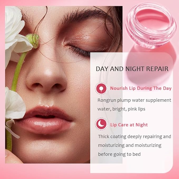 6PCS Bee Lip Balm Honey Pot，Honey&Strawberry&Watermelon&Cherry&Apple&Coconut Lip Mask Overnight Propolis Moisturizing Lip Balm Hydrating Prevention Dry and Crack Lip Scrubs Exfoliator Lip Wrinkle Care-Velvo Beauty