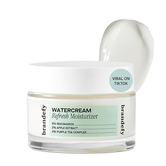 Brandefy Water Cream Refresh Moisturizer - Lightweight, Pore-Refining Hydration Burst for Smooth, Super Hydrated Skin, Daily Face Moisturizer, Made in US (1.6 Oz)-Velvo Beauty