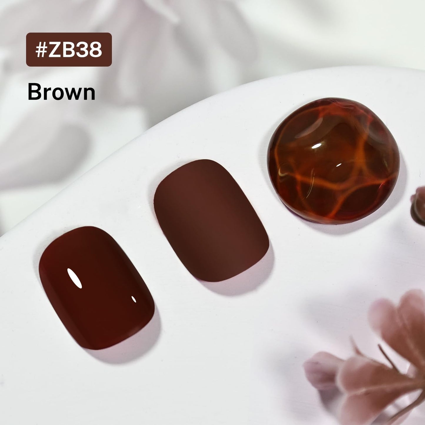 16.5ml Brown Nail Polish Large Volume Quick Drying Nail Polish, Fast Drying and Long Lasting Color Nail Art DIY Home Manicure Gift for Women-Velvo Beauty