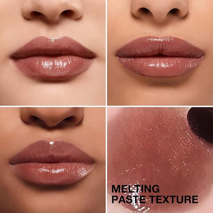 2PCS Honey Tinted Lips Balm Lipstick - Sheer Hydrating Lipstick for All Skin Tones - Moisturizing Lip Balm, Nourishing Lip Balm – Bálsamo Labial Hidratante con Color,Natural Cherry Black & Pink-Velvo Beauty