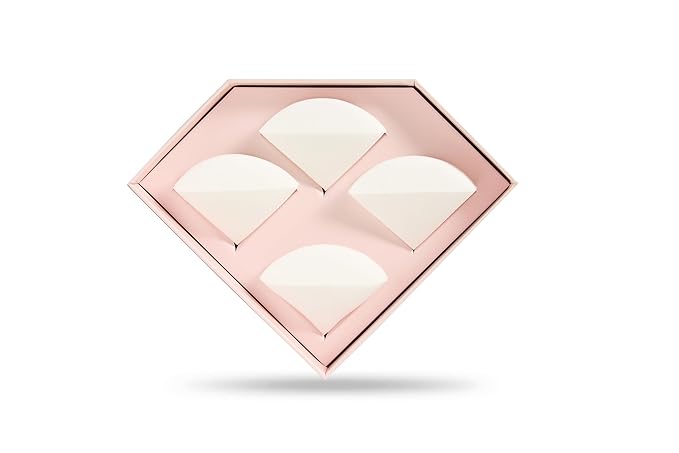 StansOut Beauty Sponge 4-Pack – Streak-Free, Airbrushed Finish | Reusable, Quick-Drying, Latex-Free | Multi-Angle Blending Sponge for Cream, Liquid & Powder | Pro Makeup Applicator-Velvo Beauty