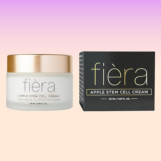 FIÈRA 24-Hour Rejuvenating Face Cream with Apple Stem Cells - Anti-Aging Moisturizer for Mature Skin, Day & Night Hydration, Improves Skin Tone, Texture, and Elasticity - 1.69 FL. OZ. / 50 ML-Velvo Beauty