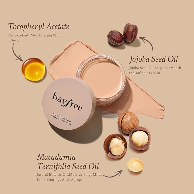 Foundation Balm, Matte Full Coverage Cream Foundation, Mature Skin Foundation, Creamy, Waterproof, Lightweight Face Makeup, 0.99 oz (BUFF BEIGE)-Velvo Beauty