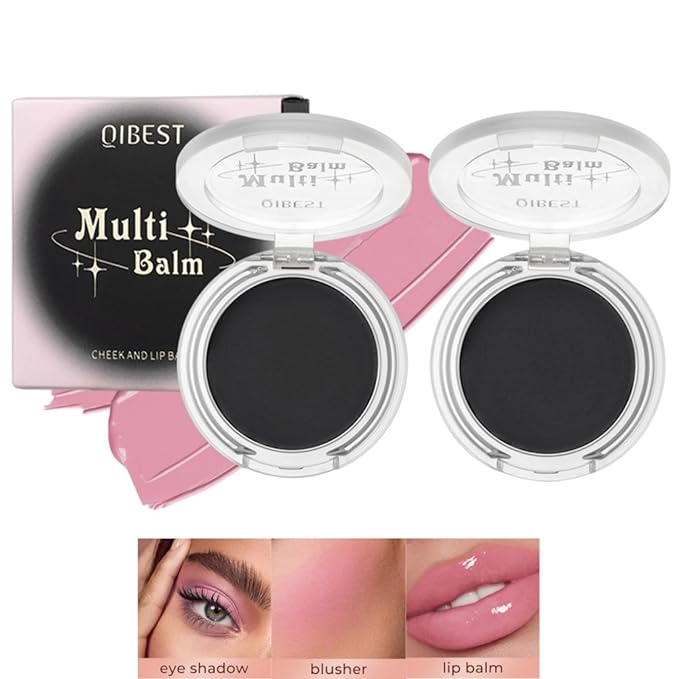 Jolilab Blush Makeup Color Changing Blush Palette Cream Blush Powder Palette Long-Lasting Hydrating Pigment High Impact Buildable Color Smooth Finish for Eyes, Lips & Cheeks(2, pink, 1)-Velvo Beauty