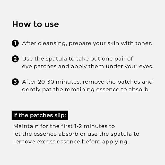 Under Eye Patches Caffeine & Hyaluronic acid (60pc), Eye Patches for Puffy Eyes, Dark Circles, Under Eye Bags, Fine Lines ㅣ Paraben free, Korean Skincare-Velvo Beauty