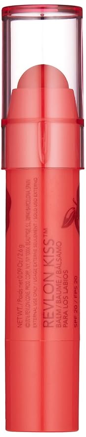 Revlon Lip Balm, Kiss Tinted Lip Balm, Face Makeup With Lasting Hydration, SPF 20, Infused With Natural Fruit Oils, 030 Crisp Apple, 0.09 Oz-Velvo Beauty