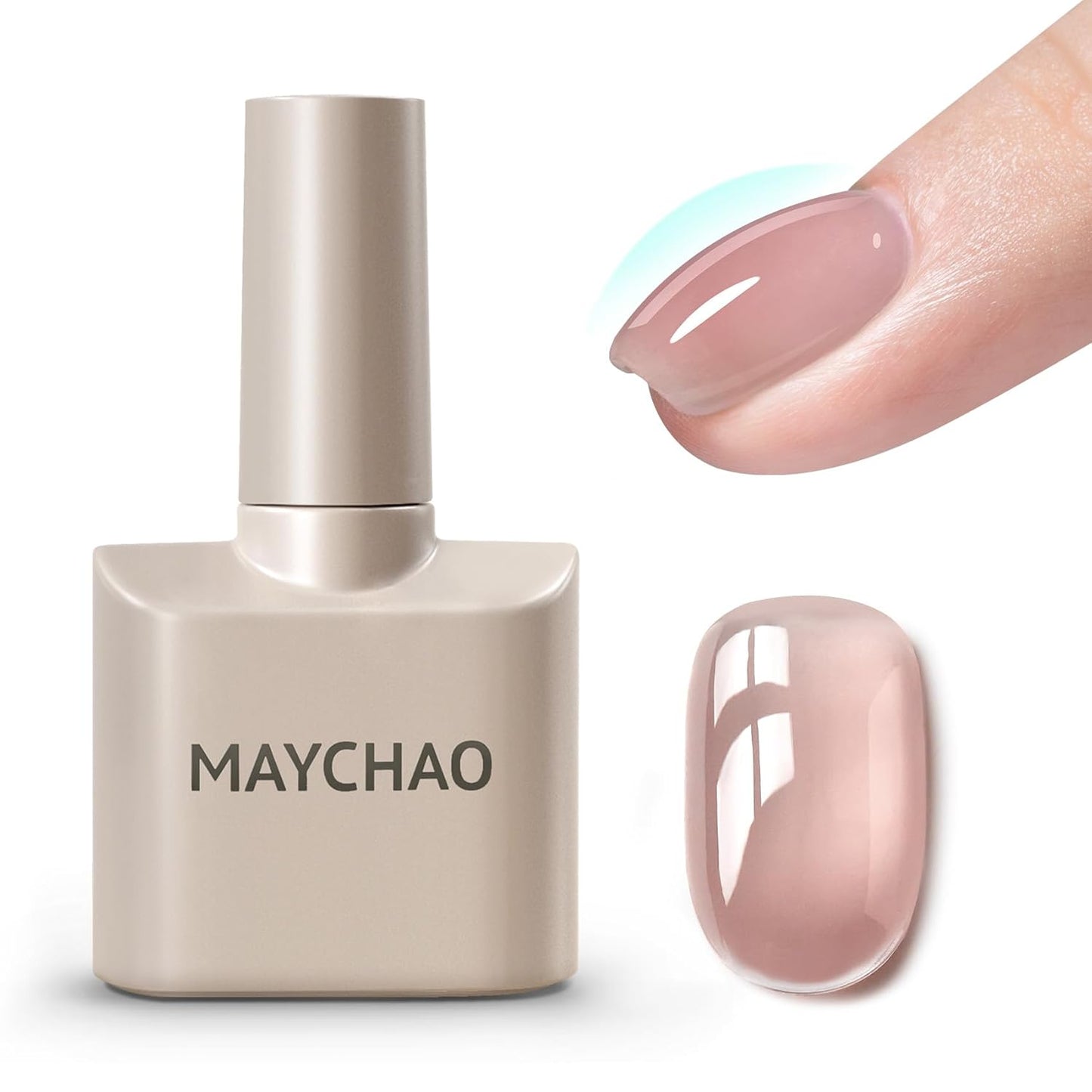 MAYCHAO Light Purple Builder Gel for Nails, 15ml Mauve Nail Strengthener in a Bottle, Nail Extension Hard Gel, Soak Off Long Lasting UV Light Cure-Velvo Beauty