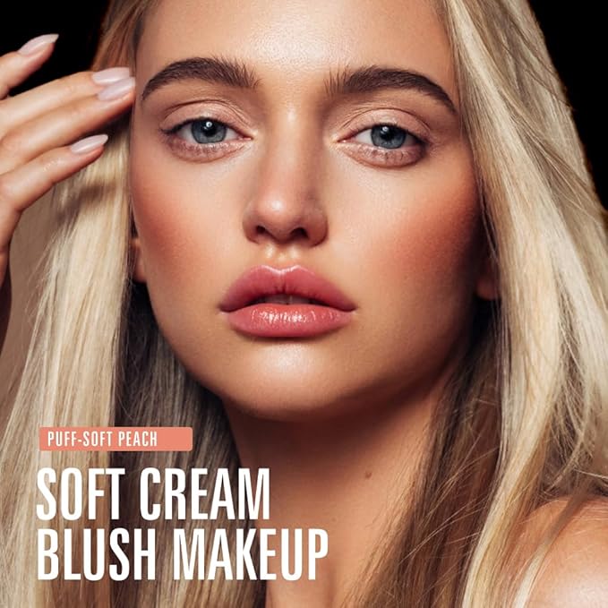 KIMUSE Soft Cream Blush Makeup, Liquid Blush for Cheeks, Weightless, Long-Wearing, Smudge Proof, Natural-Looking, Dewy Finish-Velvo Beauty