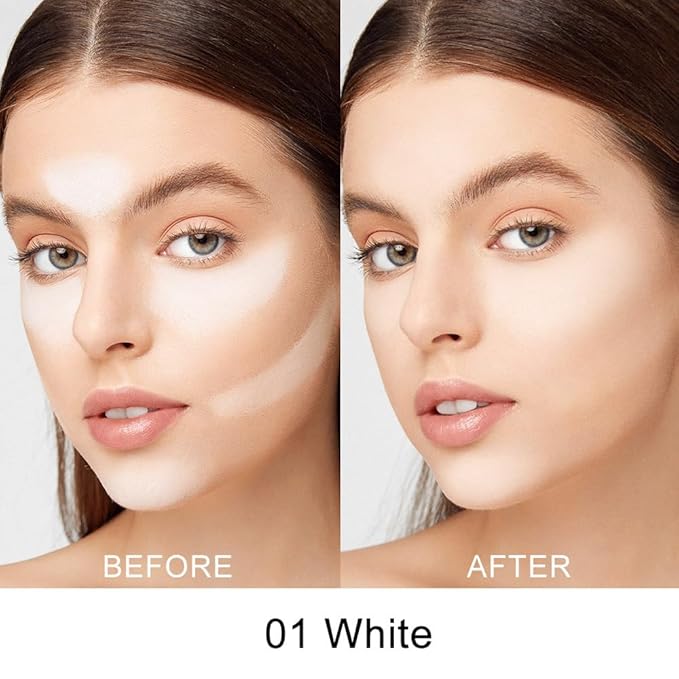 Kaely Color Correcting Concealer,Cream Pot Concealer Full Coverage,under Eye Concealer Palette for Conceals Dark Circles,Waterproof Foundation Face Makeup,01 White-Velvo Beauty