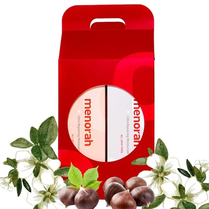 menorah skincare - Ultra Repairing Moisturizer Set, Rich+Lightweight Texture, for Face, Hands, Heels, Elbows Healing, Fast Absorbing Hydration, Relieve itchiness, Meadowfoam Seed Oil, Vitamin E, B3-Velvo Beauty