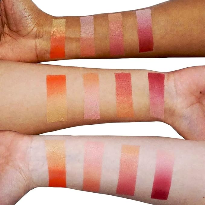 Kevyn Aucoin The Neo-Blush, Rose Cliff: Blush makeup compact. Trio palette of gradient colors. Blends pearl, satin & matte finishes for highlighting cheeks. Personalized looks. Natural to pop of color-Velvo Beauty