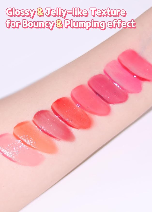 COLORGRAM Juicy Drop Tint 03 Litchi Luster | Juicy Lip Gloss, Glowing Lip Stain with Fruity Colors, Buildable & Blendable, Highly Pigmented-Velvo Beauty