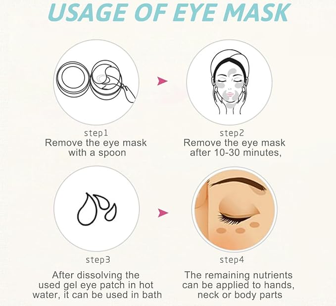 PURABEAUTY Advanced Eye Treatment Mask, Anti-Aging, Reduce Wrinkles and Fine Lines, Under Eye Treatment For Dark Circles, Under eye Mask For Puffiness- 60 PCs-Velvo Beauty