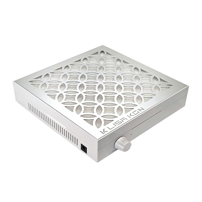 Nail Dust Collector with Reusable Filter, Professional Vacuum Fan Dust Extractor, Powerful & Quiet Nail Tech Dust Suction Machine for Acrylic Gel Nail Polishing, High-End Nail Salon-Velvo Beauty