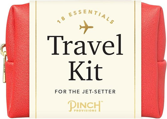 Pinch Provisions Travel Kit, includes 18 Must-Have Emergency Essential Items for Travelling, Ideal Road Trip or Airport Gift for Friends, Family & Peers, Portable Pouch-Velvo Beauty