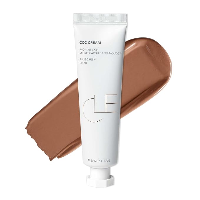 CLE Cosmetics CCC Cream (Cool Medium Deep 306 / SPF 50) - Color Correcting CC Cream with Sunscreen - Lightweight, Hydrating, Light to Medium Coverage Foundation - BB & CC Cream Hybrid - 1 fl oz-Velvo Beauty