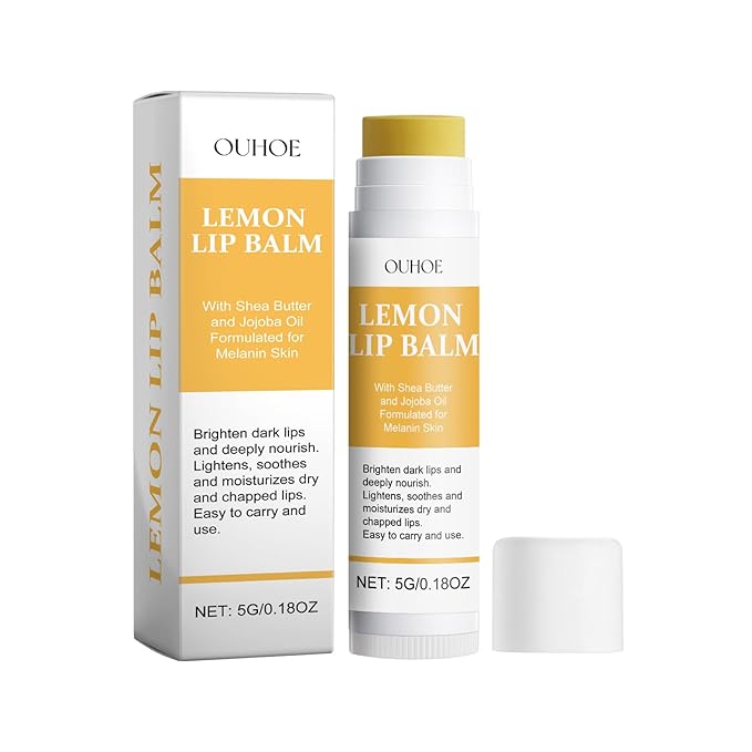 Lemon Lip Balm | All Natural Turmeric Lip Balms & Moisturizers | Hydrates Care Lip Balm, Brighten & Nourish Dark Lips Effortlessly-Velvo Beauty