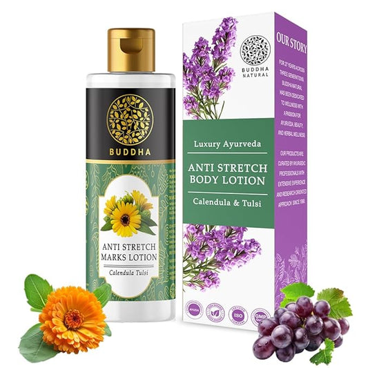 Anti-Stretch Marks Body Lotion - Reduce Visible Stretch Marks - 100% Natural (150 Ml (Pack Of 1))-Velvo Beauty