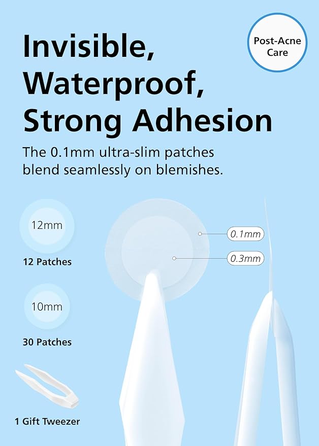 EasyDerm Beauty Patch(84 Counts) - 100% Hydrocolloid Pimple Patch for Zit Spot Care, K-beauty, Daewoong Pharmaceutical, Korean Acne Patches-Velvo Beauty