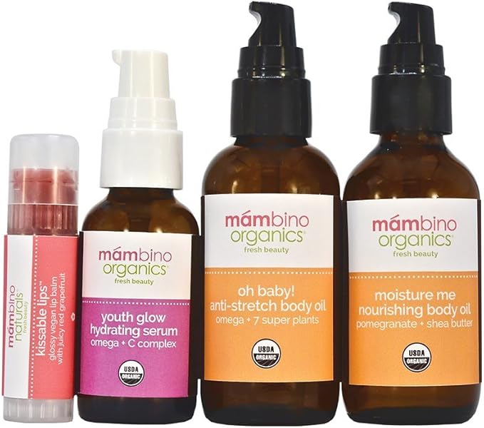 Mambino Organics Kissable Lips Glossy Vegan Lip Balm, Juicy Red Grapefruit, 7 G, 3 Pack-Velvo Beauty