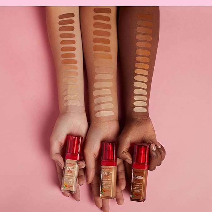 Bourjois Healthy Mix Anti-Fatigue Medium Coverage Liquid Foundation 53 Light Beige, 30ml, 29199601053-Velvo Beauty