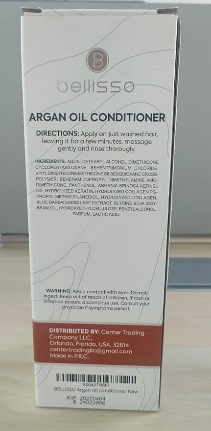 Argan Oil Conditioner - Sulfate Free with No Parabens - Moroccan Botanicals for Women and Men - Professional Moisturizing, Anti Frizz, Hydrating Solution for Dry, Wavy, Curly and Color Treated Hair-Velvo Beauty