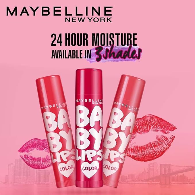 Maybelline Baby Lips Color SPF 16 Lip Balm 4.5g (Cherry Kiss)-Velvo Beauty