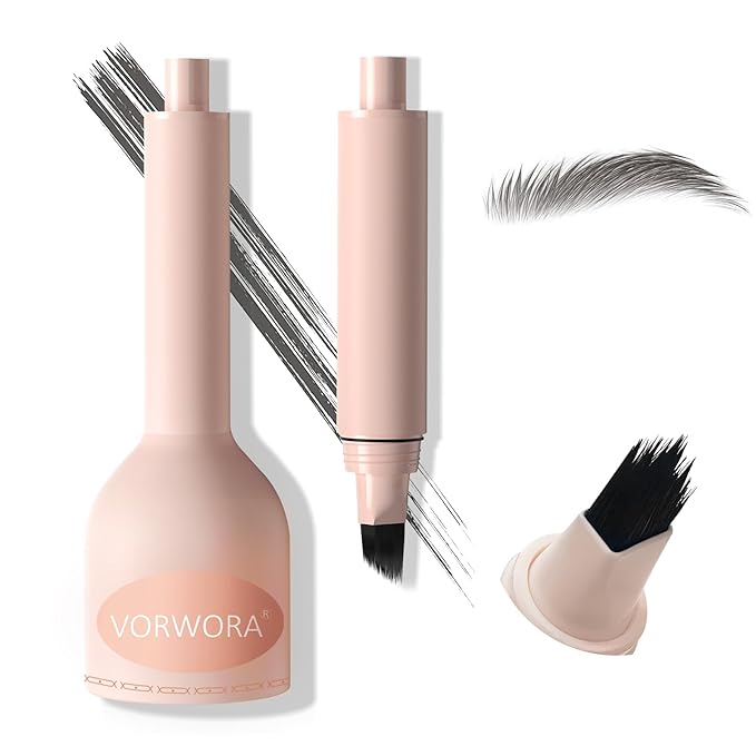 Eyebrow Pen with Hair-Like Strokes, Microblading Eyebrow Pen, Angled Brow Tint Brush for Eyebrows, Smudge Proof, Long Lasting, Easy to Color, Soft Black-Velvo Beauty