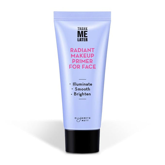 Elizabeth Mott Thank Me Later Radiant Face Primer - Illuminating & Hydrating Makeup Base with Niacinamide for Dewy Skin - Long-Lasting, Oil-Free Formula, Lightweight & Cruelty-Free, 30g-Velvo Beauty