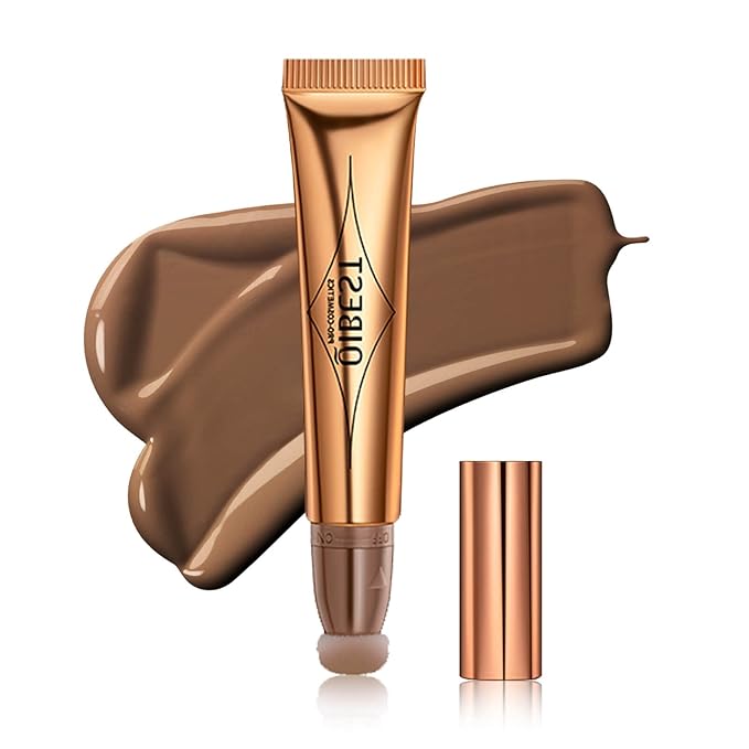 MEICOLY Grey Liquid Contour Beauty Wand,Bronzer Stick with Cushion Applicator,Cream Contour for Women and Girl,Long Lasting Smoothly Moisturizng Super Silky, Cruelty-free,01-Velvo Beauty