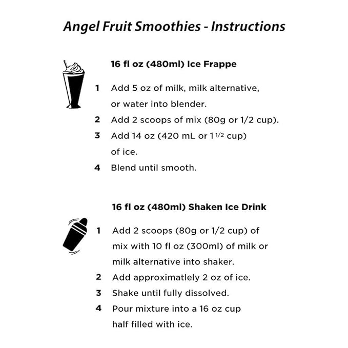 Angel Specialty Products, Blended Smoothie, 3-Pound Bag Instant Frappe Powder Mix, Strawberry Banana [3 LB] [34 Servings]-Velvo Beauty