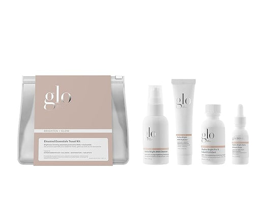 Glo Skin Beauty Brighten + Glow Travel Set | Mini Professional Skincare Kit | Travel Size Skincare Regimen Collection-Velvo Beauty