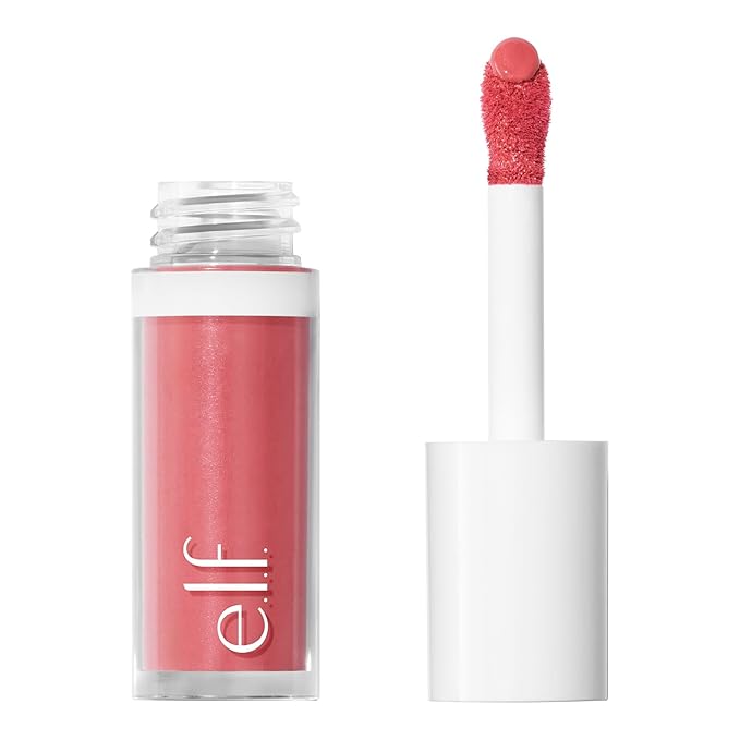 e.l.f. Camo Liquid Blush, Long-lasting Liquid Blush For High-pigment Color, Creates A Soft, Dewy Finish, Vegan & Cruelty-free, Cheeky Lychee-Velvo Beauty