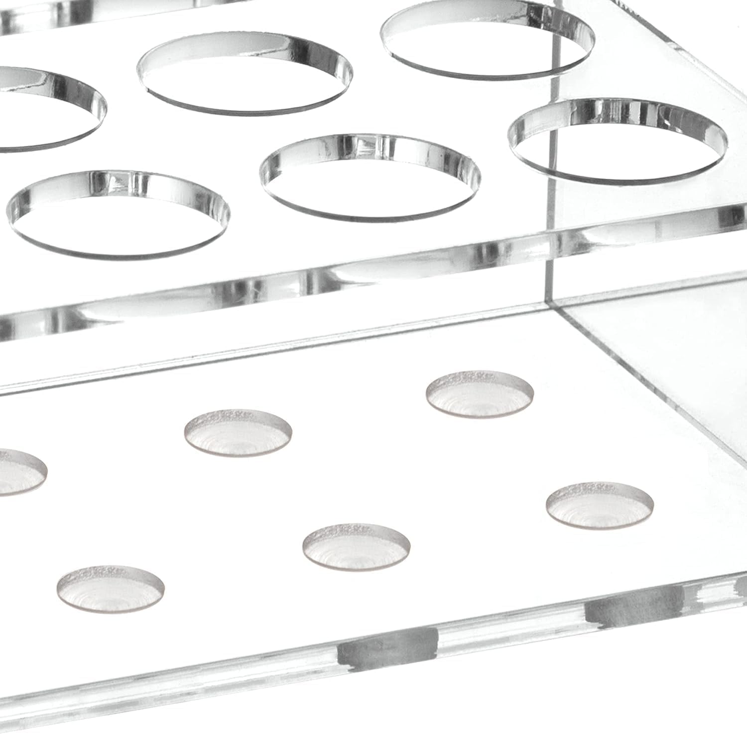 HBlife 2 Pcs Acrylic Magnetic Dry Erase Marker Holder for Whiteboard, Wall Mount 10 Slots Magnet Pen Pencil Holder for Fridge Refrigerator, Locker Organizer Accessories for Classroom Office, Clear-Velvo Beauty