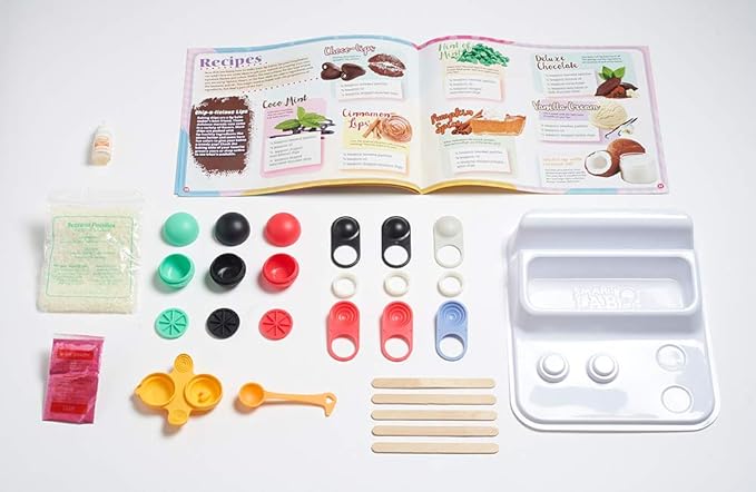 SmartLab Toys Go Natural Deluxe Lip Balm Lab with 20 Recipes, Tips and Techniques. STEM Science Lab-Velvo Beauty