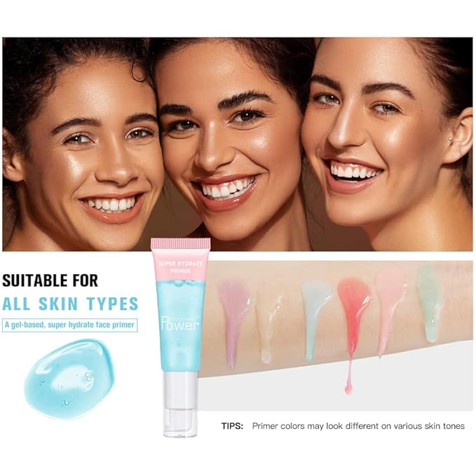 AKARY Gel-Based & Hydrating Face Primer For Smoothing Skin & Gripping Makeup with Vitamin E, Long-Wear Foundation Face Primer for Oil Control, Even Fine Lines, 0.81 Fl Oz, 05 Coconut-Velvo Beauty